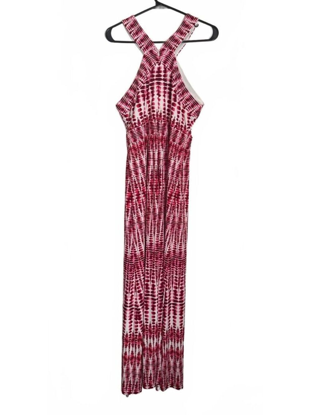 Wisp Maxi Dress Size 10 Pink Red Summer Spring Resort Wear Beach Indie Retro